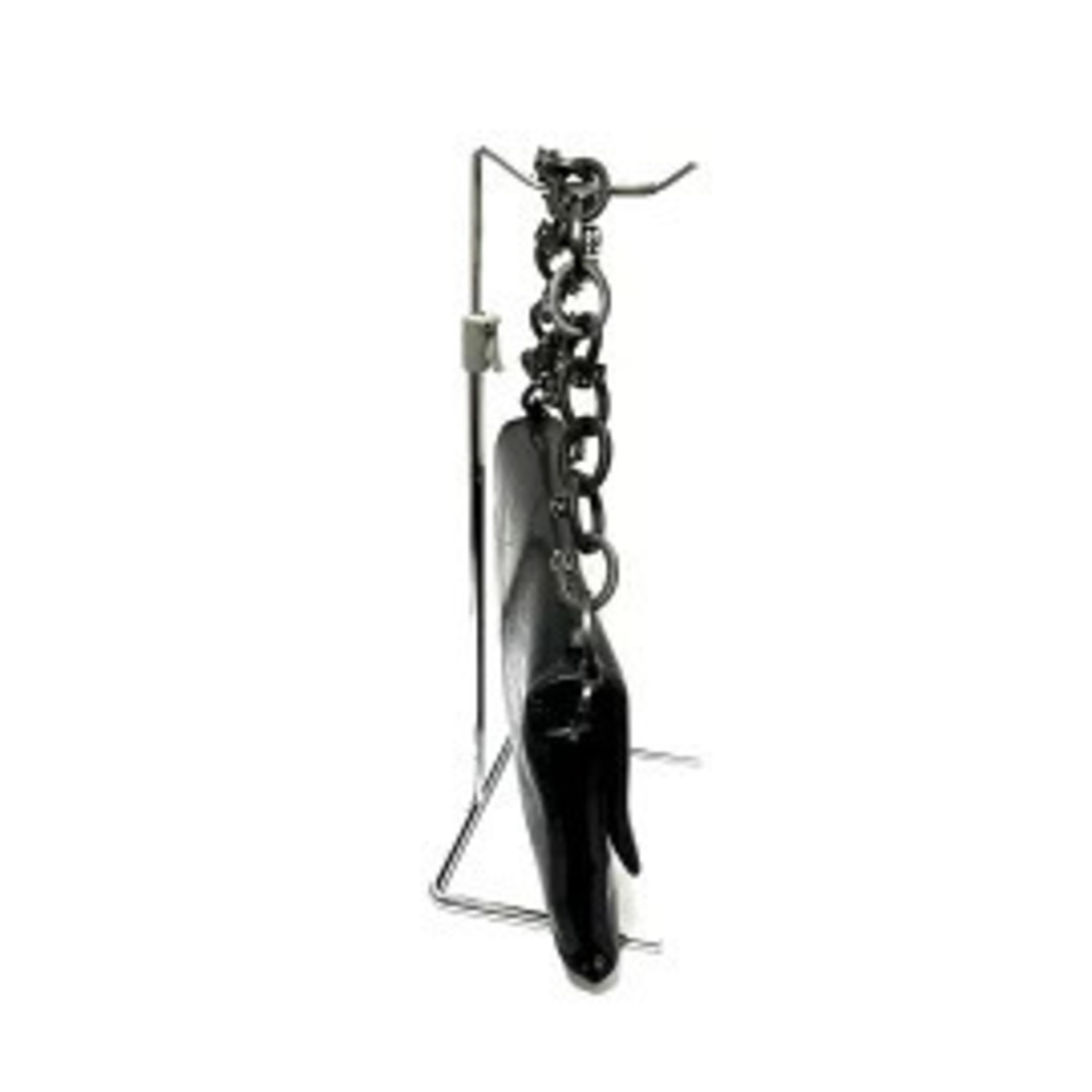 Miu Miu Crystal Handbag Rhinestone Black Leather